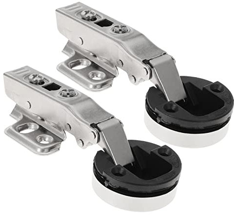 Housoutil 2stücke Glastürscharnier Kaltgewalzte Stahl Versteckte Schrank Scharnier Schrank Zubehör Für Schranktüren Und Badezimmer Mit Sanftem Schließmechanismus