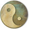 Yin and Yang Vintage Rundes Metall-Blechschild Nostalgisches Metallschild Heimdekoration für Culb Bar Garten Küche Restaurant Garage 30,5 x 30,5 cm