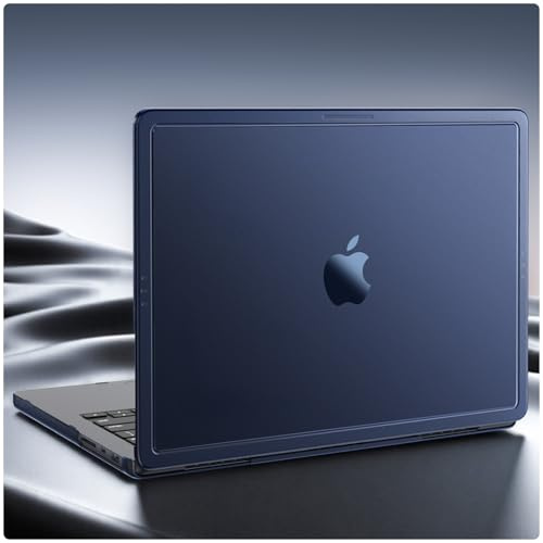 Soonjet CrackGuard für MacBook Pro 14 Zoll Hülle M5 M4 M3 M2 M1 2026–2021 | Anti-Riss Upgrade, Fingerabdruck- & Kratzschutz, Hartschalen-Laptophülle, ultradünn & leicht, Blue klare matte Oberfläche