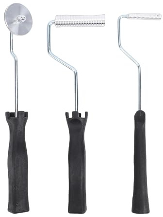 ViaGasaFamido Fiberglass Roller Tool Kit, 3 Pcs Bubble Paddle Tool for Resin Laminating with Lightweight Ergonomical Design, for Mold Composite Project Bathtub Deck Boat Repairs