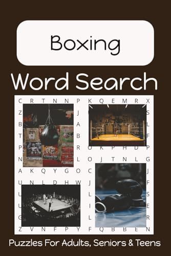 Boxing Word Search Puzzle Book: Fun, Easy to Read Print About Boxing | 6x9 Inches | 50+ Puzzles... Gift for Vacation, Holidays, Birthdays and Free Time
