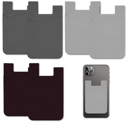 6 Pezzi Porta Carte Di Credito Per Cellulare Portafoglio Per Smartphone Porta Carte Per Cellulare Adesivo Portafoglio Wallet Per Cellulare Da Incollare