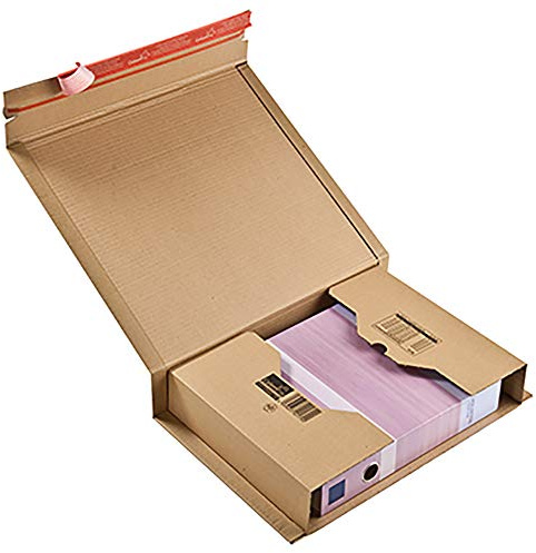 Colompac CP 020.17 Universal-Versandverpackung für DIN B4 Formate, Braun, 380X290X80MM, 10 Stück