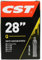 CST 071702 Fahrradschlauch, Schwarz, 28 x 1 1/8-1.75 28/47-622/635 DV40 mm