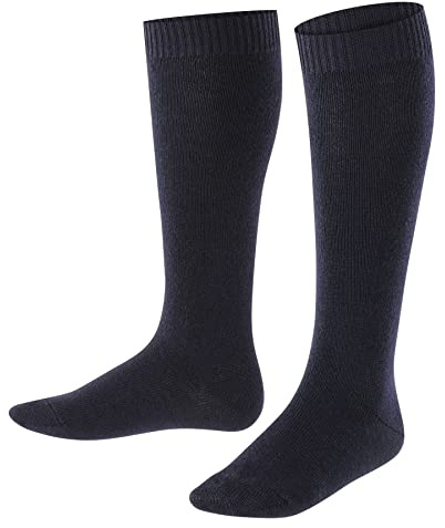FALKE unisex bambini Comfort Wool calzini lunghi traspiranti termoregolanti antiodore lana vergine filo funzionale al ginocchio spessi caldi rinforzati morbidi per vita quotidiana scuola 1 paio | Misto cotone/lana merino