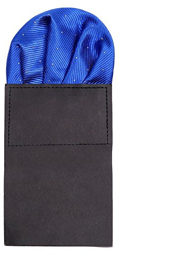 DonDon Herren Einstecktuch vorgefaltet für den perfekten Sitz blau