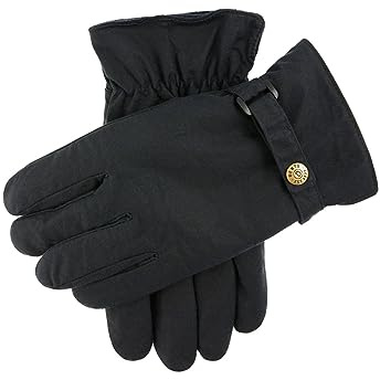 Dents Exmoor Men's Fleece Lined Waxed Cotton Gloves