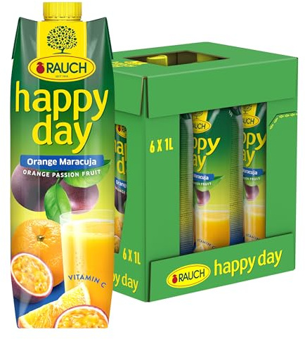 Rauch Happy Day Orange Maracuja, Vitamin C, 6er Vorratspack (6 x 1l)
