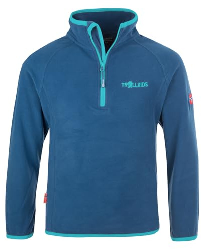 Trollkids Kids Nordland Half Zip 176, Midnight Blue