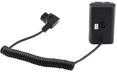 Hersmay Extendable Power Adapter Cable for D-tap Connector to NP-F Dummy Battery NP-F550/570/750/770 NP-F960 NP-F970 to Power Video LED Light Monitor