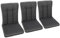 OUTLIV. Elegance Romeo, 3-Sitzer Bankauflage, Baumwolle/Polyester, hochwertig und komplett waschbar, jeweils 97x54x5 cm pro Auflage, anthrazit