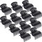 POFET 12 Stück Hot Roller Clips Lockenwickler Klauenclips Ersatz Roller Clips Für Frauen Mädchen Haar Abschnitt Styling - Schwarz