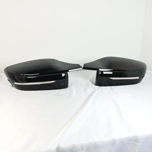 Spiegelkappen Ersatz Hochglanz Schwarz – Kompatibel mit BMW G42, G20, G21, G22, G23, G26 – 2er 3er 4er – Links & Rechts – Mirror Cover – Performance Look – ABS Kunststoff – 2-teilig