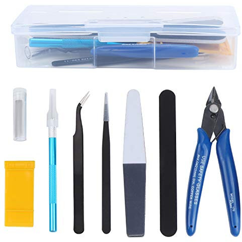 9PCS Gundam Model Tools Craft Set Kit di riparazione di riparazione per la costruzione di modelli di base per principianti e modellisti avanzati