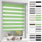 BelleMax Doppelrollo Klemmfix ohne Bohren & mit Bohren, 90x120cm(BxH), Grün, Duo Rollo, Sonnenschutz lichtdurchlässig Blickdicht, Klemmrollo Fensterrollo, Rollos für Fenster und Tür