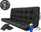 HOBBYGARDEN Sitzkissen Bankkissen Bankauflage für Gartenbank Schaukelkissen Bodenkissen Kissen für Hollywoodschaukel Outdoor und Indoor -150 cm - Schwarz