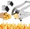 EUNEWR Edelstahl Pommesschneider,Kartoffelschneider Gemüseschneider mit 2 Messereinsätzen und Stempel Edelstahl-Schneideinsätze für Pommes Frites Kartoffel Karotten Gurken