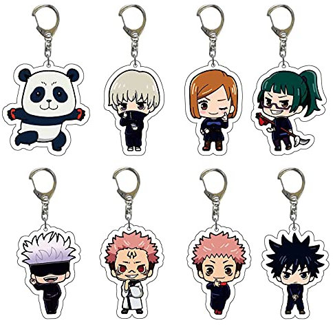 Gojo-Satoru Schlüsselanhänger Anime Gojo-Satoru Itadori Yuji Niedlicher Cartoon Acryl Schlüsselanhänger Anhänger Tasche Zubehör