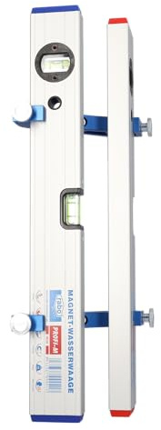 rabo Winkel-und Pfostenwasserwaage, besteht aus Pfostenadapter und Wasserwaage 40cm +-Magnetwasserwaage 40cm