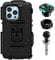 Motorcycle Fork Stem Sports Bike Mount with Waterproof Case for Apple iPhone 13/13 Pro