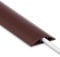 LZEOY 4FT Cord Cover Floor, Extension Brown Cord Hider Floor, Power Cable Cover Cord Protector, Soft PVC Wire Covers for Cords, Cable Management Hide Cords - Cavity: 0.47 (W) x 0.24 (H)