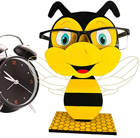 fanelod Tier-Brillenhalter - Süßer Brillenständer,Hölzerne handgefertigte kreative Sonnenbrillen-Anzeige für Desktop-Zubehör, Heimbüro-