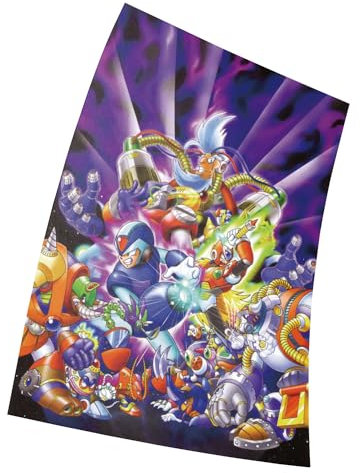 Mega Man X Cover Poster Größe 11 x 17(28 x 43 cm) Dekorative Rahmenloses Kunst Geschenk Leinwand Poster