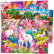 QUOKKA 300-teilige Puzzles für Kinder im Alter von 10–12 Jahren – 3er-Set Bodenpuzzles für 8–10 Jahre – Spielzeug zum Lernen von Einhorn