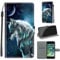 TOMYOU iPhone 7 Plus 8 Plus Case - PU Leather Wallet Book Flip Folio Stand View Cover Pouch - Wolf