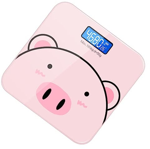 ORFOFE Elektronische Körperwaage Cartoon Mit Usb Ladung Gehärtetes Glas Präzise Gewichtsbestimmung Für Zuhause Und Sport Praktisches Geschenk