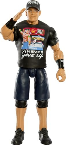 Mattel WWE Action Figure, Series #143 John Cena 6-inch Collectible with 10 Articulation Points & Life-Like Look
