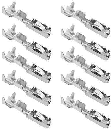 VGOL 50 Stück Micro Timer Crimpkontakte Verdrahtung Crimp Reparaturklemmen Stifte Steckverbinder für Kabelquerschnitte von 0,5 mm² – 0,75 mm² Modell 5-963715-1