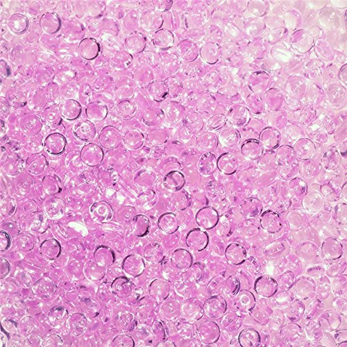 Eurosand Tischdekoration Raindrops, Perlen aus Acryl, 330ml, 6-8mm, violett lila Flieder. Hochzeitsdekoration Eventdekoration Tischstreu