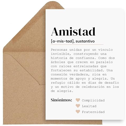 CONTRAXT Originelle Geschenkkarte Freundin oder Freund. Originelle Geschenke Postkarte Definition von Freundschaft Details Geburtstag Freundin Freund Mann Frau Kollegin