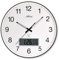 Große Funk Wanduhr Analog LCD Digital Datum Temperatur 37cm zusätzliche Außenantenne - 4573