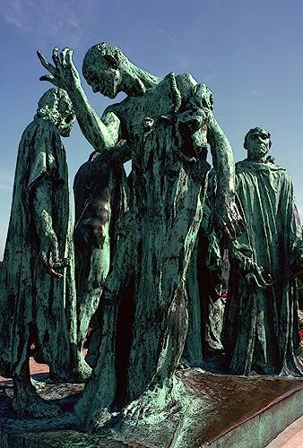 VsoxA Berühmte Gemälde Kunst Poster Leinwand Retro Poster Statue Der Bürger Von Calais Von Auguste Rodin für Schlafzimmer Home Decor 60x90cm