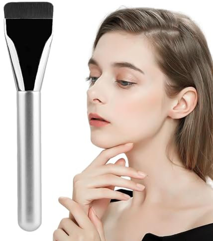 Foundation Makeup Pinsel, Foundation Pinsel Makeup Concealer Brush, Flacher Rouge Concealer Pinsel, Puderpinsel Ultra Dünn Make-up Pinsel für Flüssiger Fondation Damen