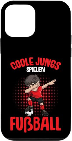 Coole Jungs spielen Fußball Fußballer Jungen Kinder Hülle für iPhone 12 mini