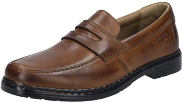 Josef Seibel Herren Slipper Alastair 06,Weite K (Extra weit),Wechselfußbett,Businessschuhe,Anzugschuhe,Office,büro,Cognac,41 EU