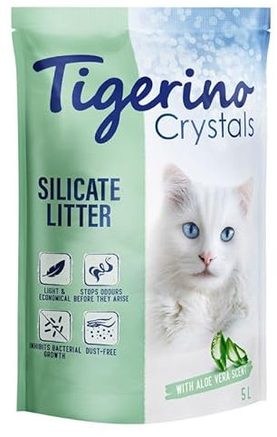 Tigerino - Crystals Katzenstreu 5L | Aloe-Vera-Duft
