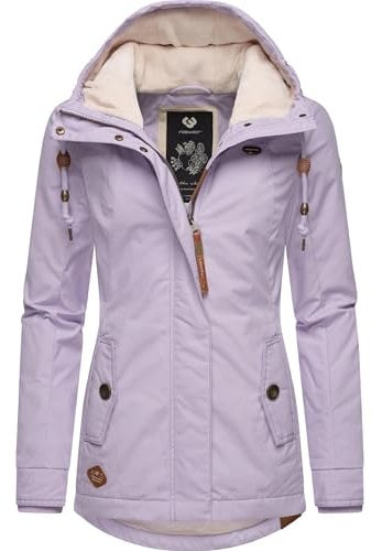 Ragwear Damen warme Winterjacke kurz mit Kapuze Monade Intl Lavender24 Gr. XXL