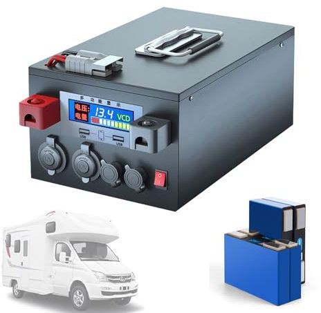SSCYHT LiFePO4 Battery 12V Lithium Battery Pack 200Ah 300Ah 400Ah 500Ah Lithium Iron Phosphate Battery with BMS Protection Maintenance-Free Battery for Motorhome/Camping,12V400Ah