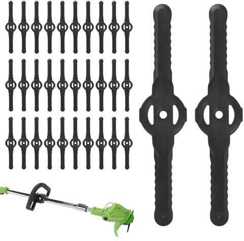 emperoch 60 lame di ricambio per tagliaerba – Lame in plastica per tagliaerba – Lame di ricambio in plastica per tosaerba senza fili