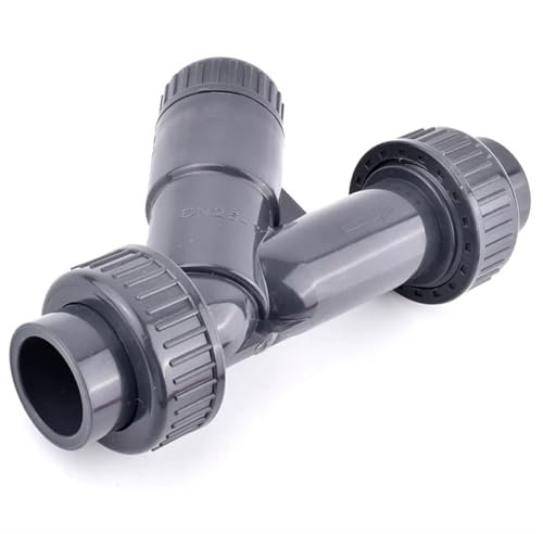 MEXEWORD 1 pièce I.D20~63 mm UPVC Tuyau Angle siège clapet Anti-Retour PVC clapet Anti-Retour Jardin Irrigation Aquarium Aquarium réservoir de Poissons raccords de Tube d'arrosage(ID 63 mm)
