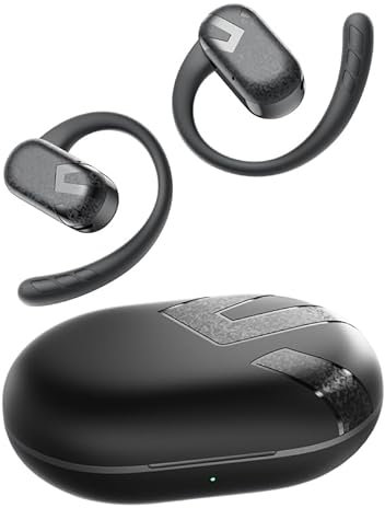 SoundPEATS GoFree Breezy Open Ear Auriculares Bluetooth Sonido Espacial, 12 mm Dual Magnet-Treibern, Sport,Running