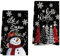 YUNHENTONG Torchon Noel, 2 Pièces Torchons de Cuisine Noël 18 x 26 Pouces Torchon Vaisselle Noel Mignon Torchon de Noel Vintage pour Les Articles Ménagers de Noël (Noir)
