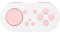 Asixxsix Controller Portatile per Interruttore, Mini Controller Wireless Bluetooth con Dimensioni Portachiavi con 14 Fantastiche modalità di Illuminazione RGB per Interruttore (PINK)