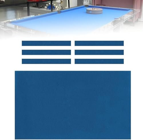 Poolbillard Tuch Billardtisch Bezug 7ft 8ft 9ft Strapazierfähiges Billardtuch Professionelles Billiards Cloth Snookertisch Tuch Wasserabweisendes Antistatisches Billard Filz Billard Zubehör(8FT)