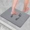 Tapis de Salle de Bain en Pierre de Terre de diatomées CARBURETUR, Tapis de Sol en Pierre Naturelle à séchage Rapide, Tapis de Bain 60X39CM, Tapis de Salle de Bain Super Absorbant, (Gris foncé)