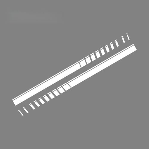 KJJjQf Car Body Side Stickers,for Nissan Titan Hilux Ford F150 Isuzu Dmax,Stripe Side Skirt Decal Stickers Body Modification Accessories,B-White